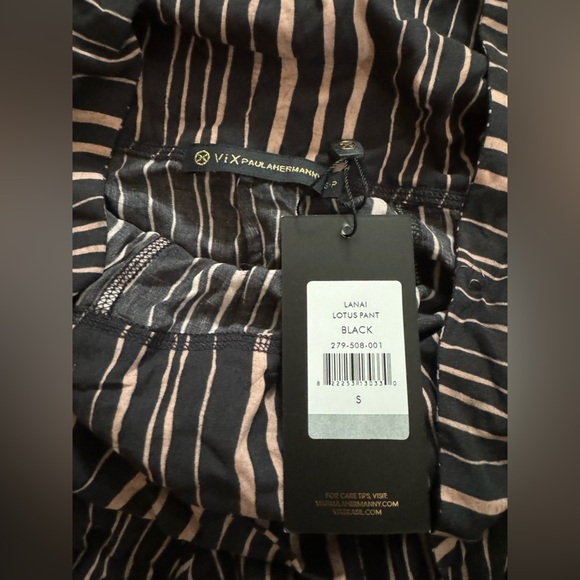 ViX Paula Hermanny Black Lanai Lotus Pant Small - Picture 6 of 7